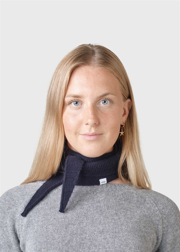 Klitmøller Collective - Violet Small Knit Scarf - Navy